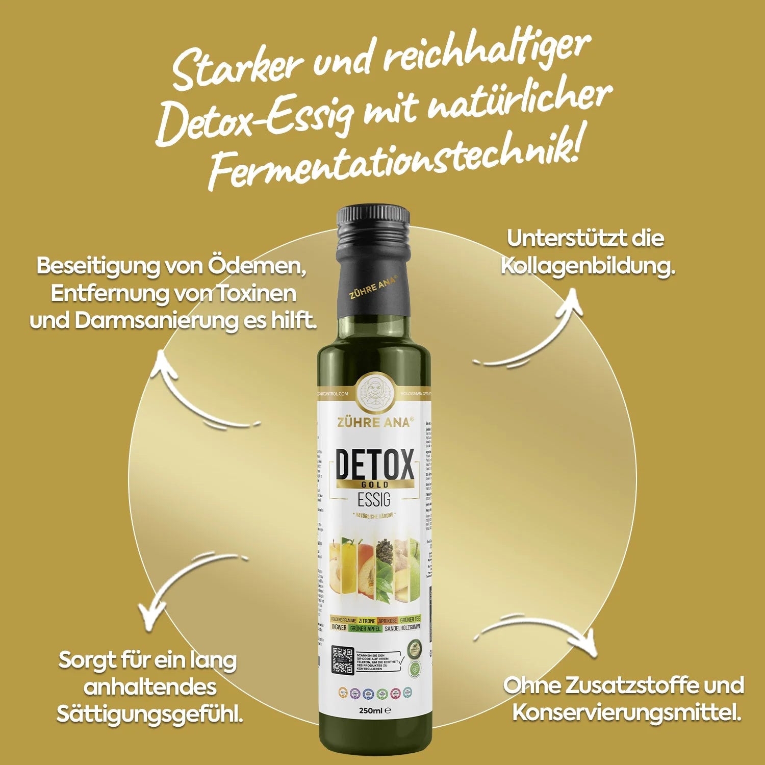 ZÜHRE ANA DETOX GOLD SİRKESİ (Detox Gold Essig)