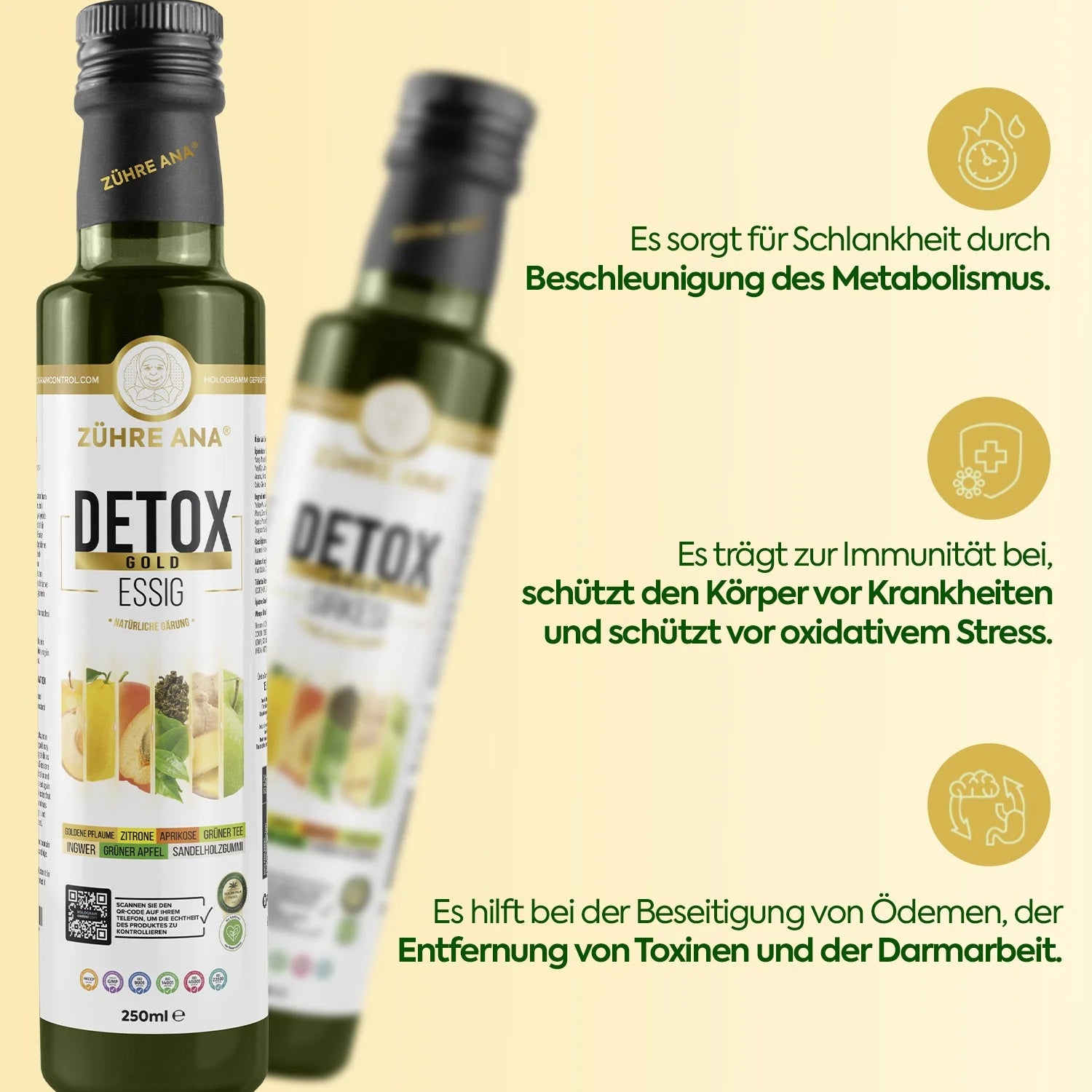 ZÜHRE ANA DETOX GOLD SİRKESİ (Detox Gold Essig)