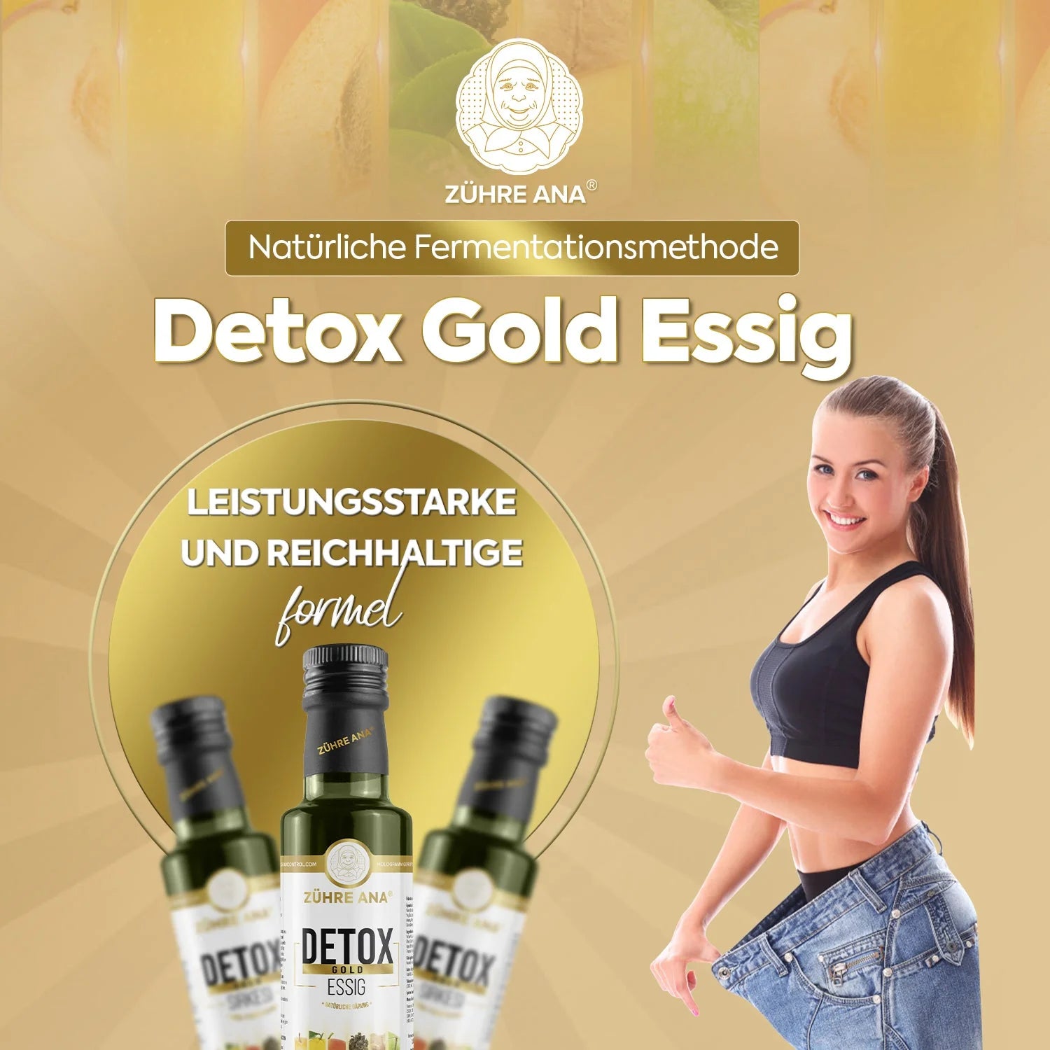 ZÜHRE ANA DETOX GOLD SİRKESİ (Detox Gold Essig)