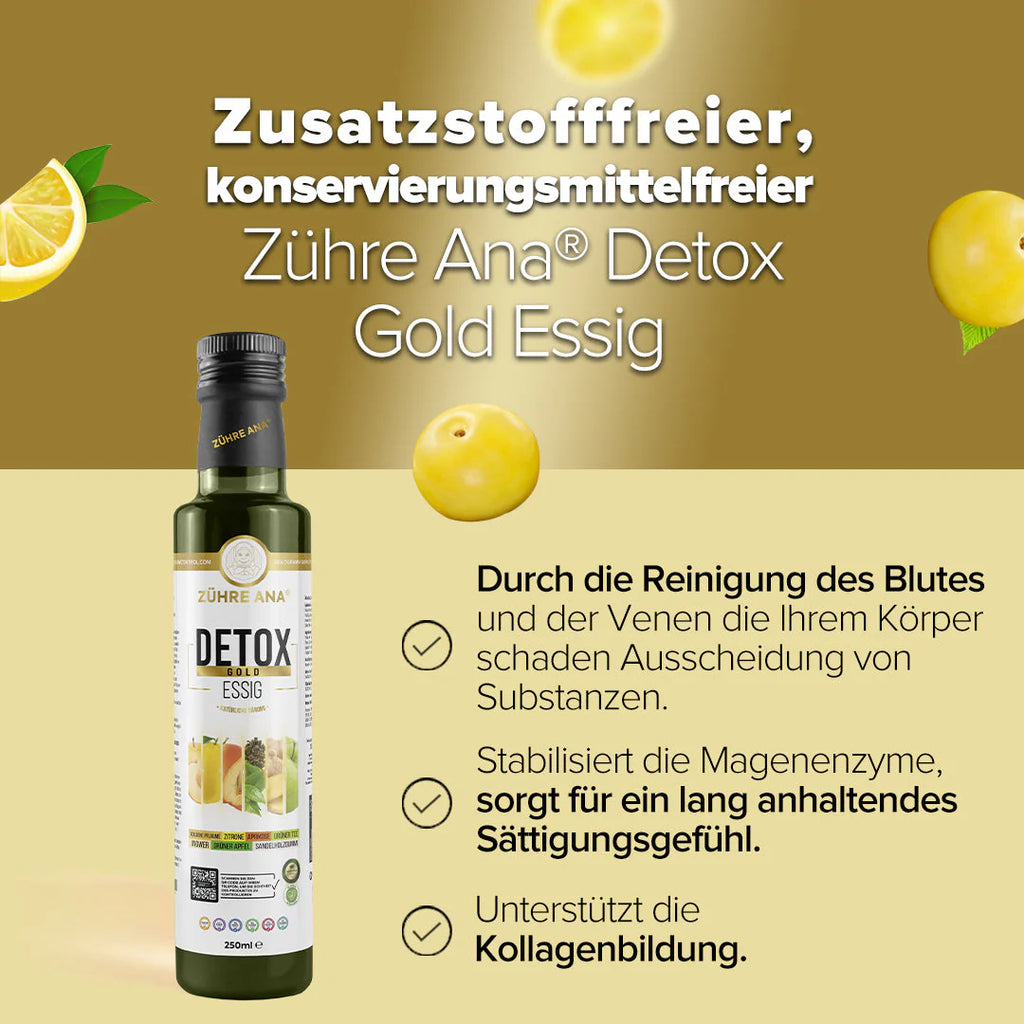 ZÜHRE ANA DETOX GOLD SİRKESİ (Detox Gold Essig)