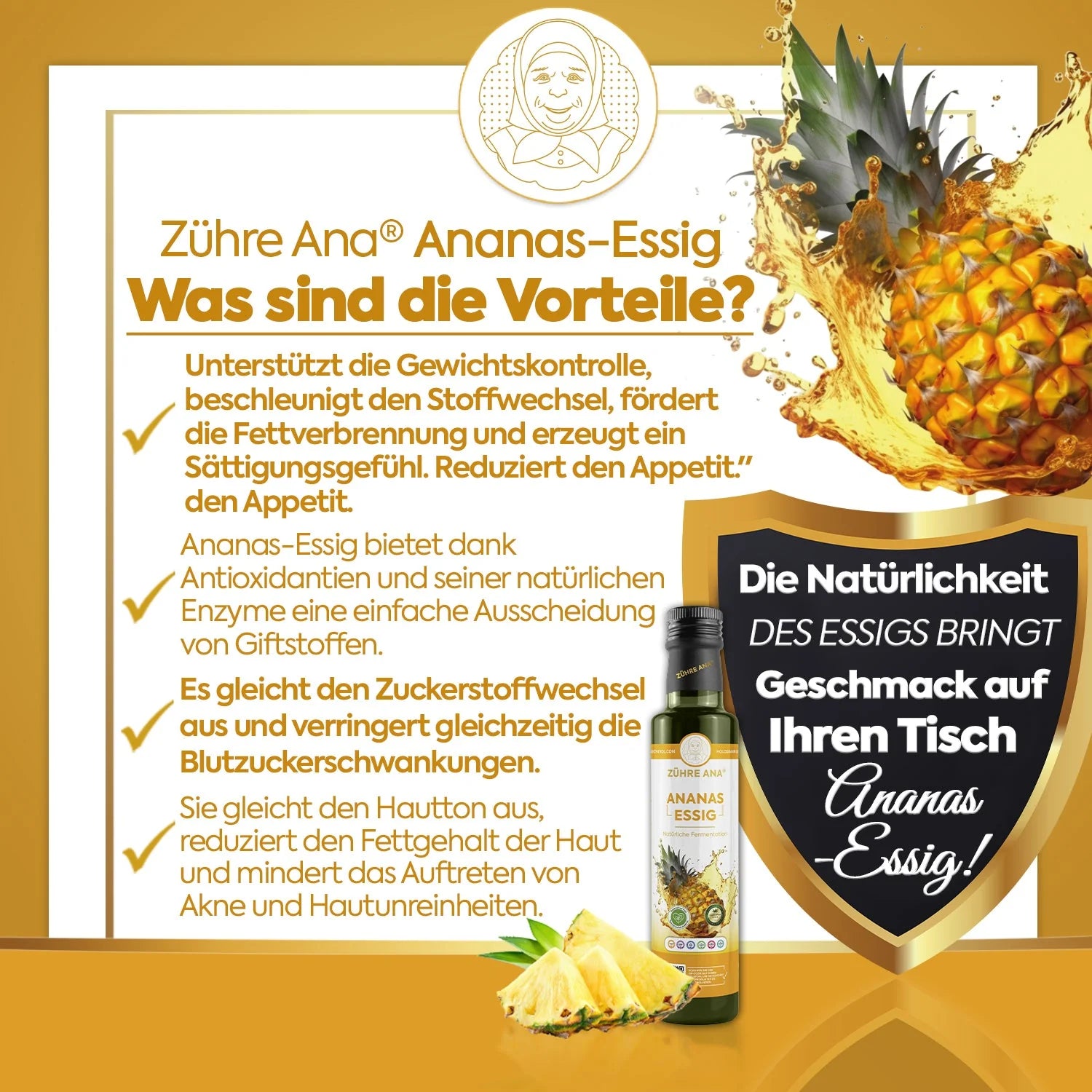 ZÜHRE ANA ANANAS SİRKSİ (Ananasessig)