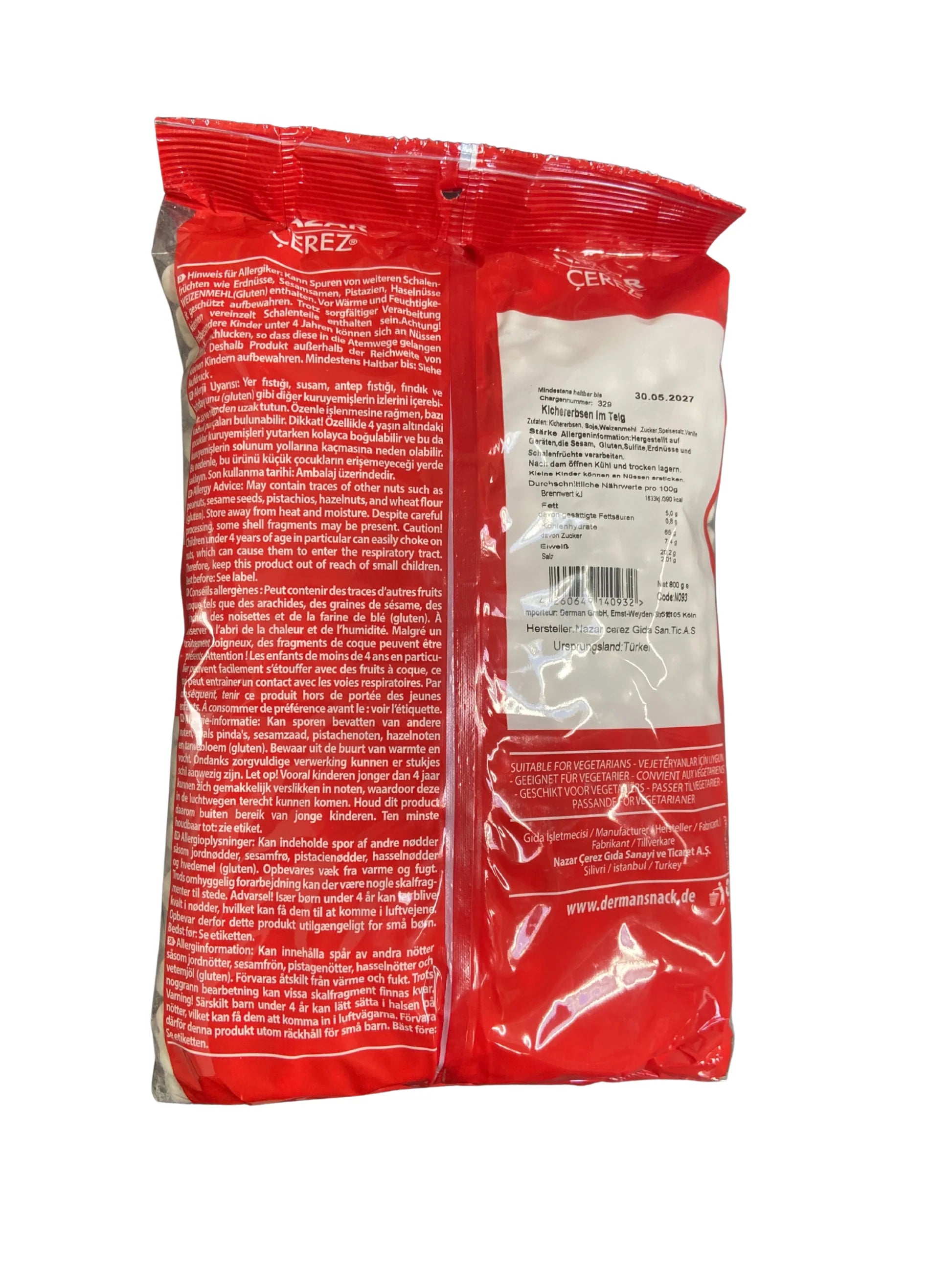 Knusprige Kichererbsen (Beyaz Çıtır Leblebi) 800g